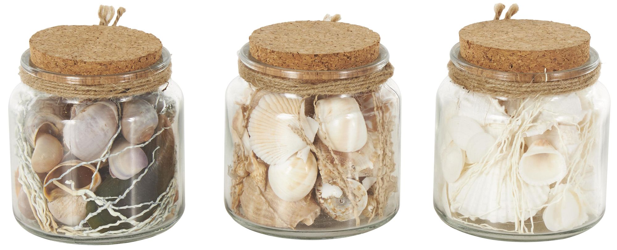 Image 2 Clear Glass Nautical Orbs & Vase Filler, S/3 4"W, 4"H