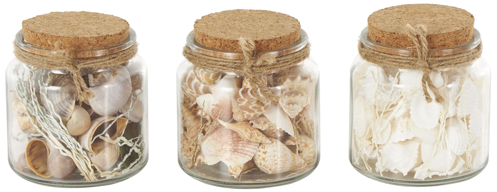 Image 5 Clear Glass Nautical Orbs & Vase Filler, S/3 4"W, 4"H more views