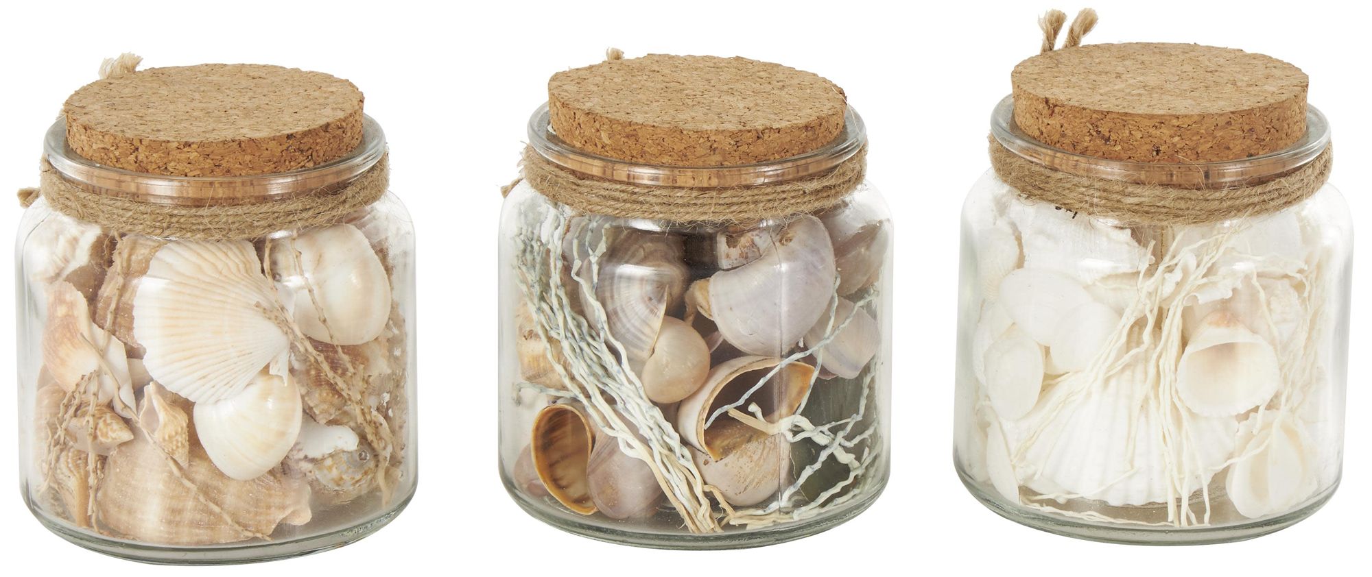 Image 6 Clear Glass Nautical Orbs & Vase Filler, S/3 4"W, 4"H more views