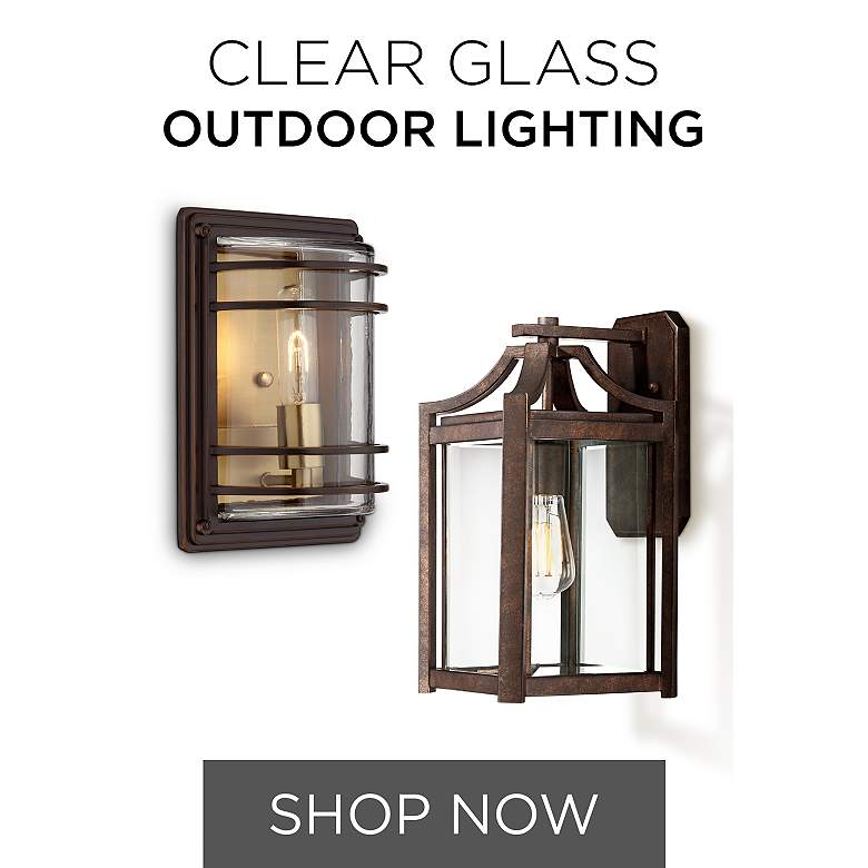 Image 1 Clear Glass Outdoor Lighting