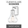 Clear Glass Sconces
