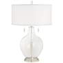 Clear Glass Toby Table Lamp with Dimmer