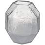Clear Iridescent 7" High Geometric Glass Vase in scene