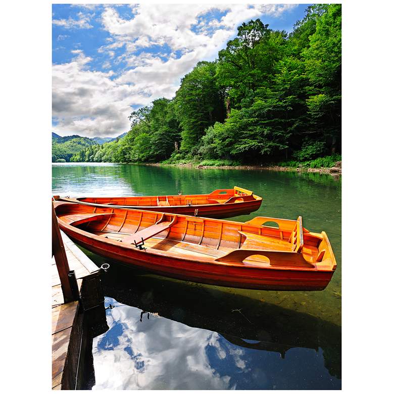 Image 1 Clear Lake 40 inch High All-Season Outdoor Canvas Wall Art