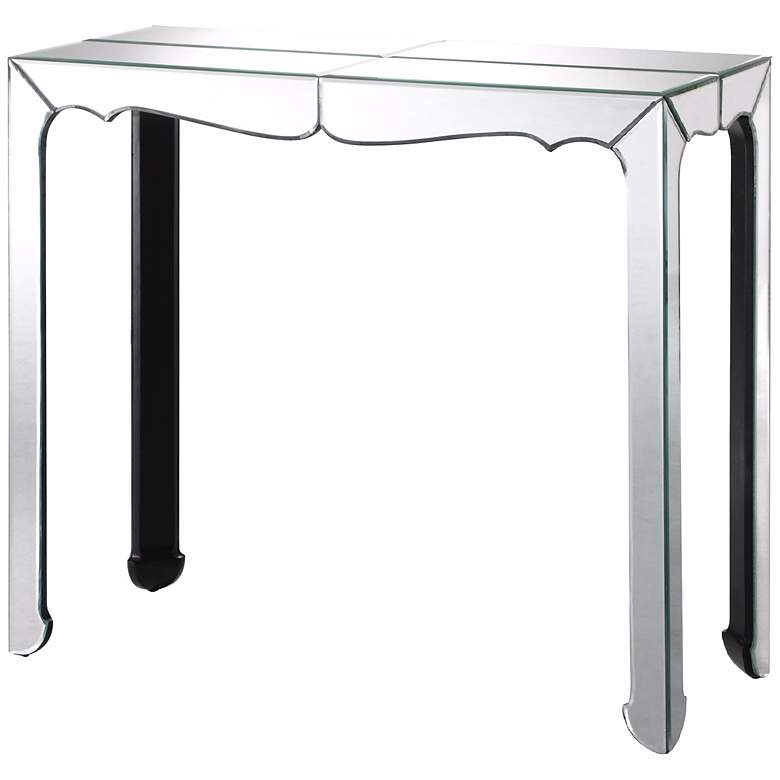Image 1 Clear Mirror Console Table