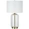 Clear Smooth Glass LED Table Lamp