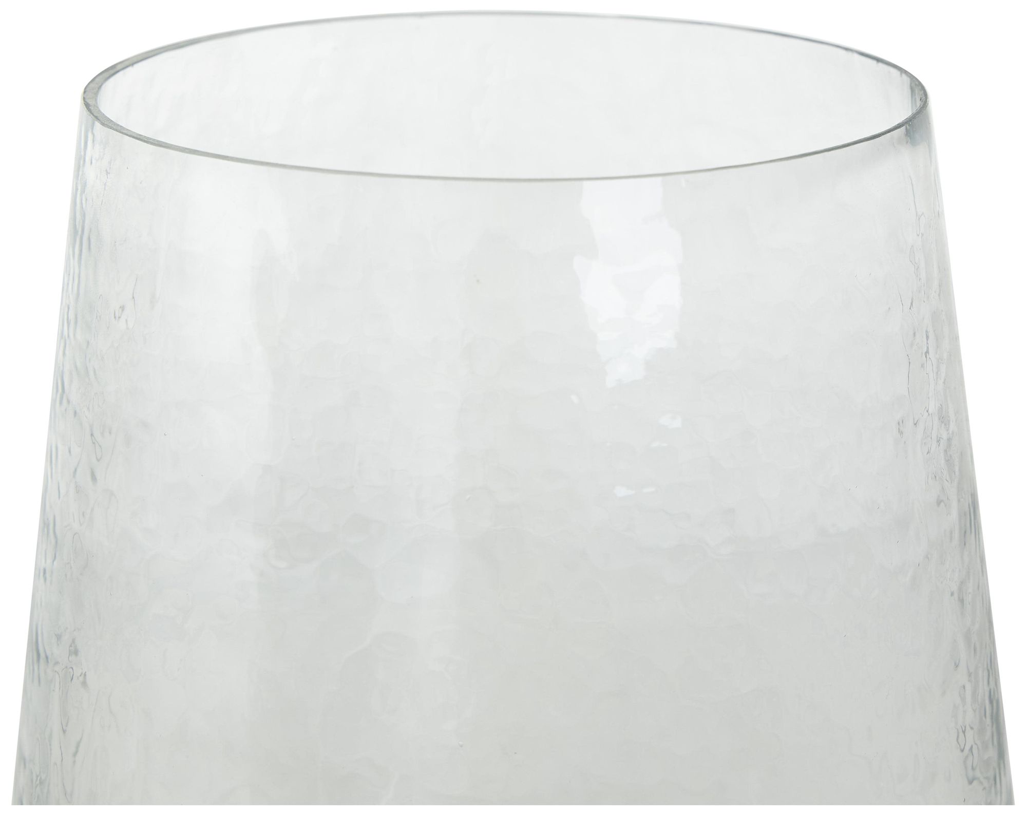 Image 4 Clear Stainless Steel Metal Contemporary Hurricane Lamp, 10" x 10" x 16" more views