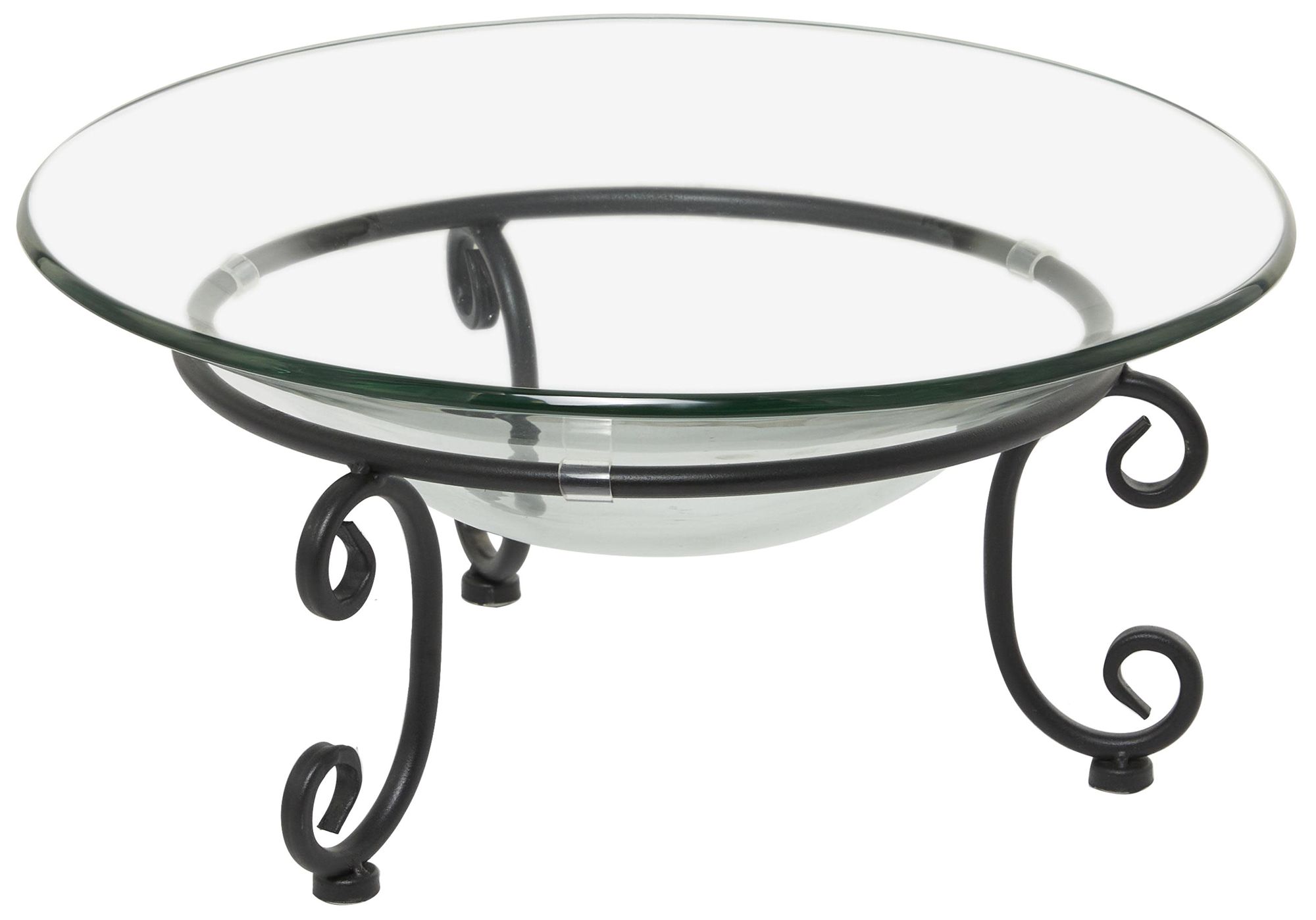 Image 5 Clear Tempered Glass Traditional Serving Bowl, 17" x 17" x 8" more views
