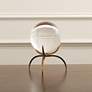 Clearlight Orb 7 1/2"H Crystal Bronze Decorative Sculpture