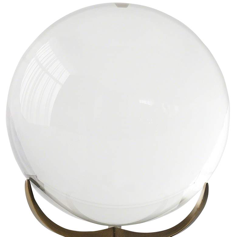 Image 3 Clearlight Orb 7 1/2"H Crystal Bronze Decorative Sculpture more views