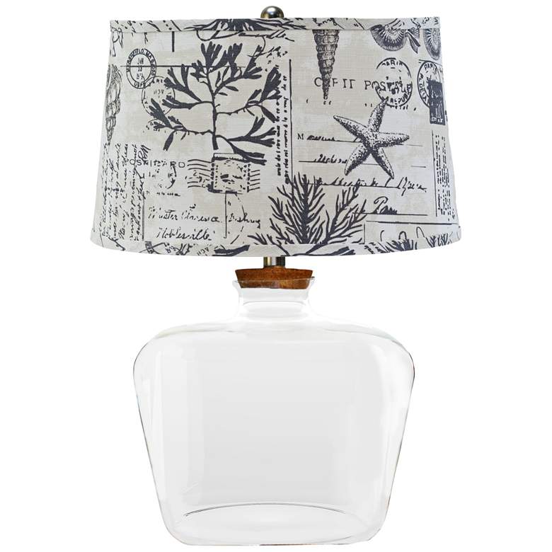 Image 1 Clearview Fillable Glass Table Lamp w/ Seaside Smoke Shade
