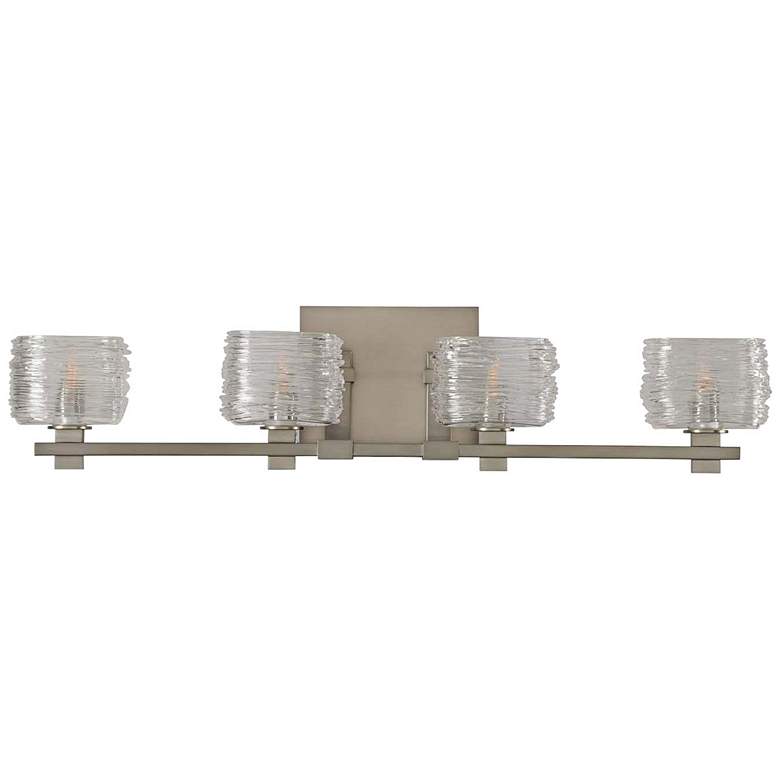 Image 2 Clearwater 29" Wide Satin Nickel 4-Light Bath Light