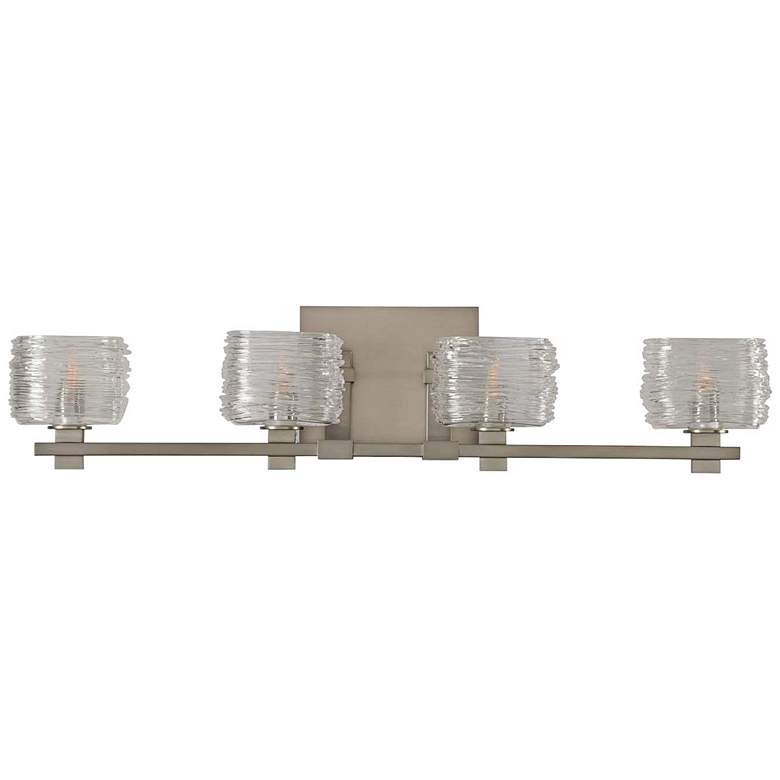 Image 2 Clearwater 29 inch Wide Satin Nickel 4-Light Bath Light