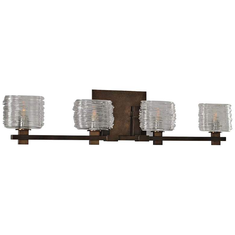 Image 2 Clearwater 29" Wide Vintage Bronze 4-Light Bath Light