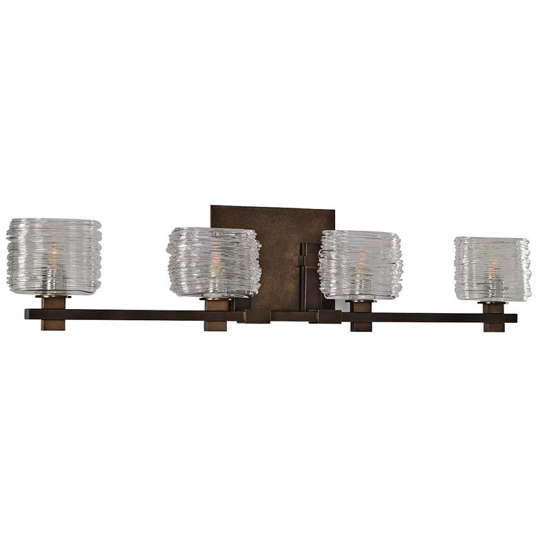 Image 2 Clearwater 29 inch Wide Vintage Bronze 4-Light Bath Light