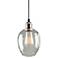 Clearwater 5 1/2" Wide Polish Nickel and Black Mini Pendant
