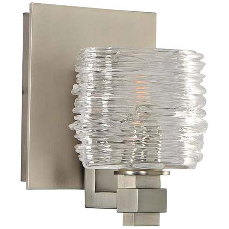 Image 1 Clearwater 5" Wide Satin Nickel 1-Light Wall Sconce