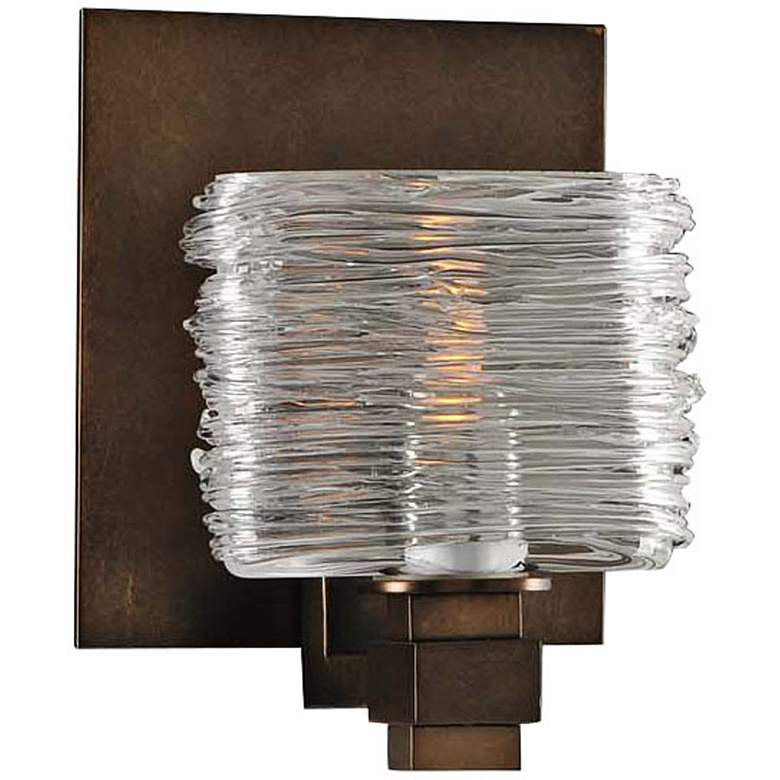 Image 1 Clearwater 5" Wide Vintage Bronze 1-Light Wall Sconce