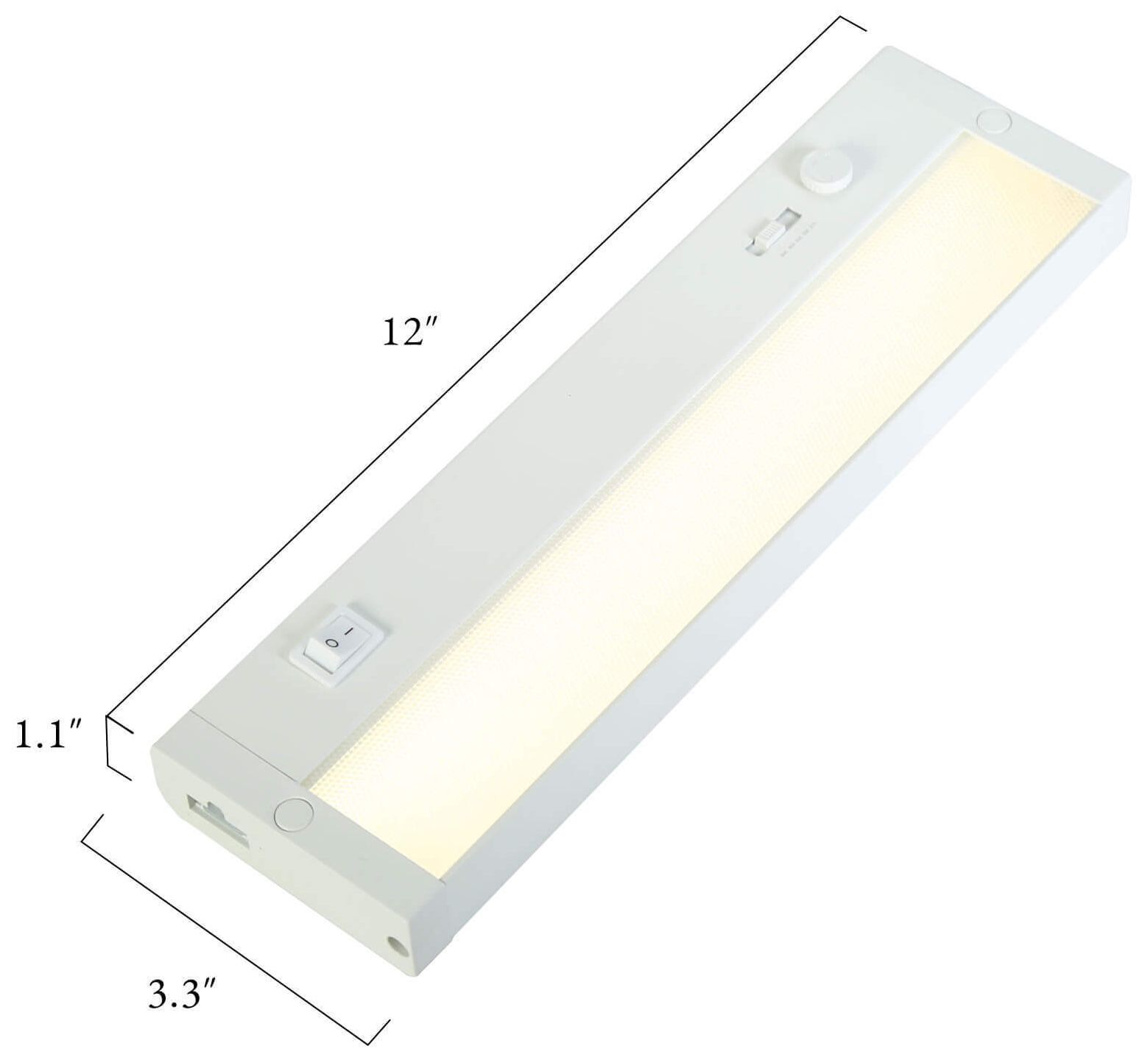 Image 2 Cledry 12" Wide White Under Cabinet Light more views