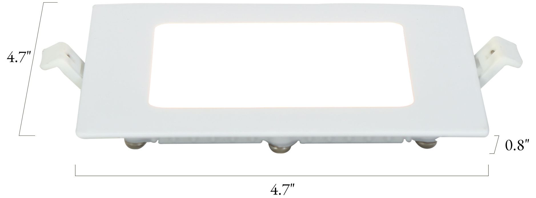 Image 2 Cledry 4.7" Wide Square LED Recessed Downlight more views