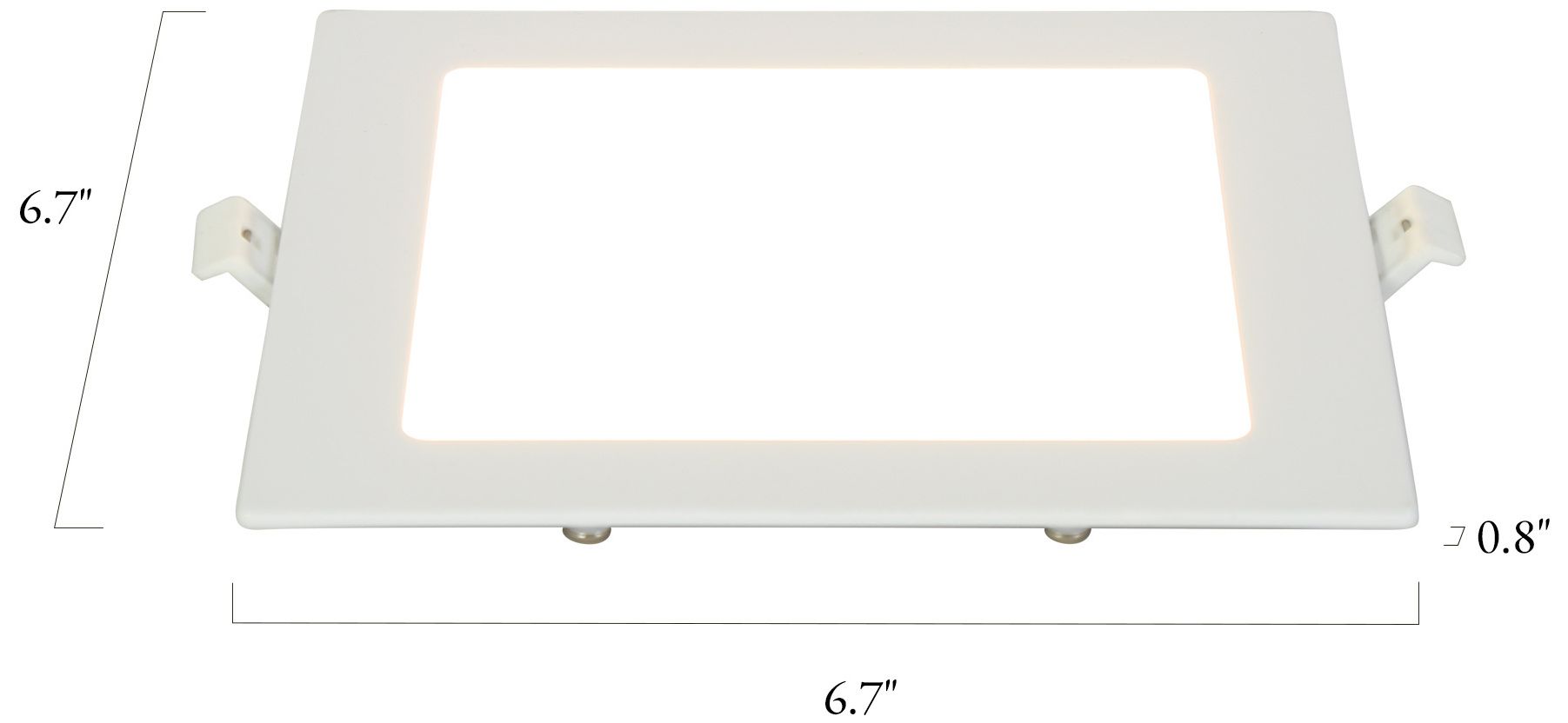 Image 3 Cledry 6.7" Wide Square LED Recessed Downlight more views