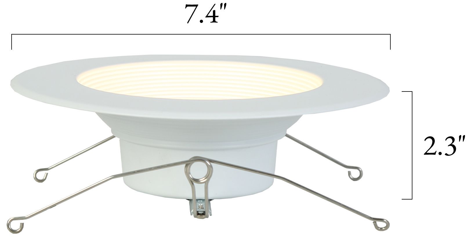 Image 2 Cledry 7.4" Wide Round LED Recessed Downlight more views
