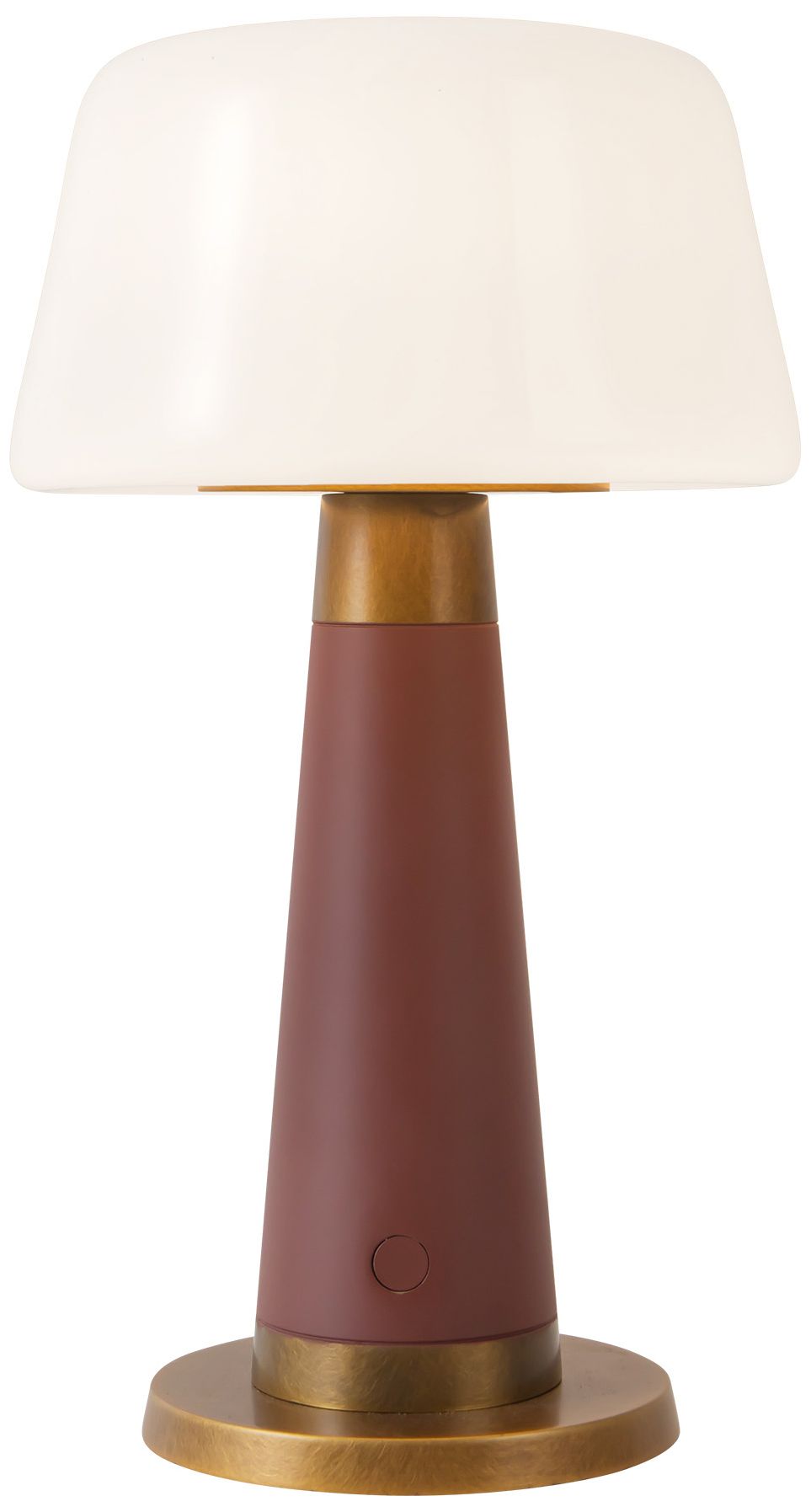 Clemence 11-in Burgundy dimmable LED Table Lamp