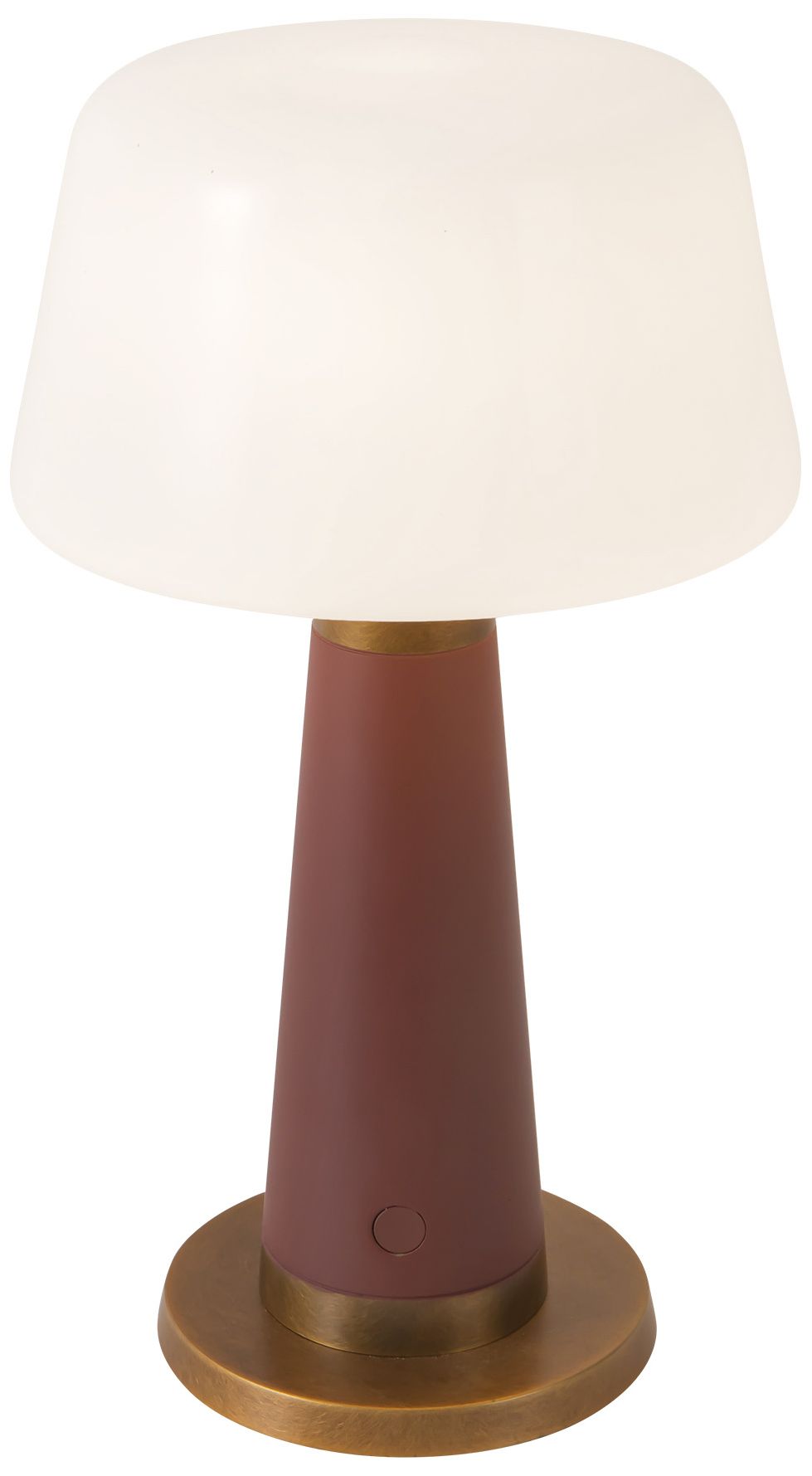 Image 3 Clemence 11-in Burgundy dimmable LED Table Lamp more views