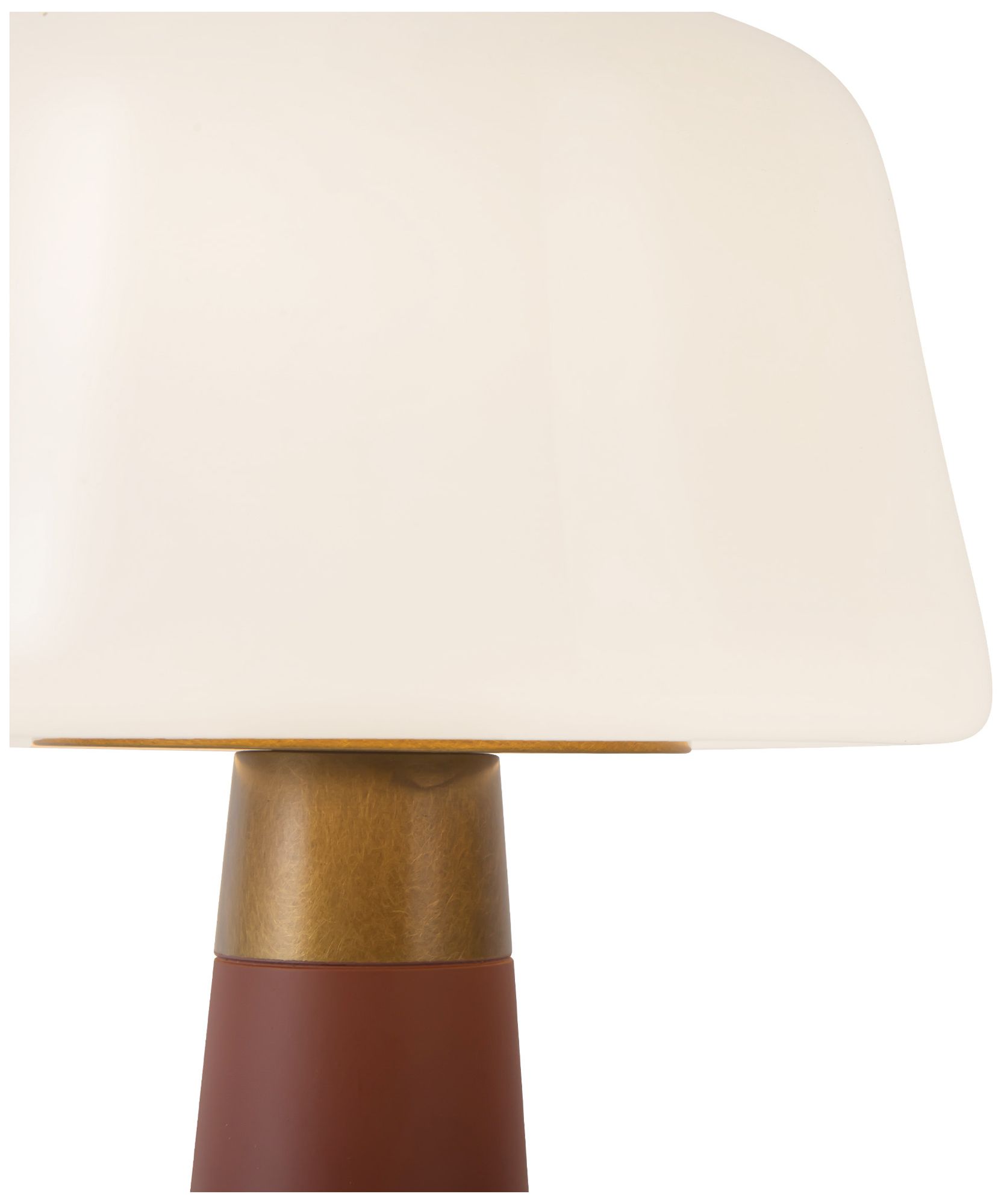 Image 4 Clemence 11-in Burgundy dimmable LED Table Lamp more views