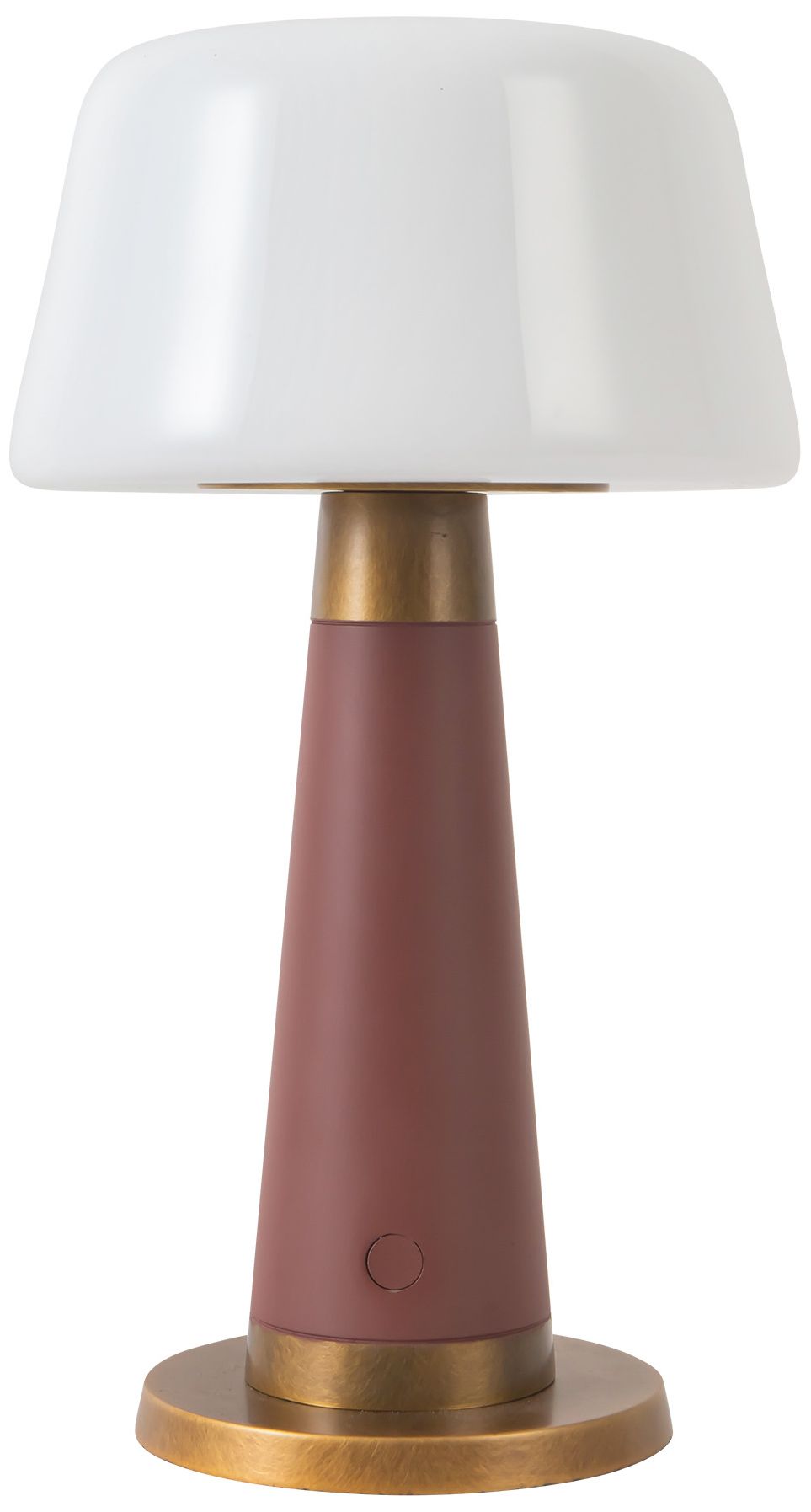 Image 6 Clemence 11-in Burgundy dimmable LED Table Lamp more views
