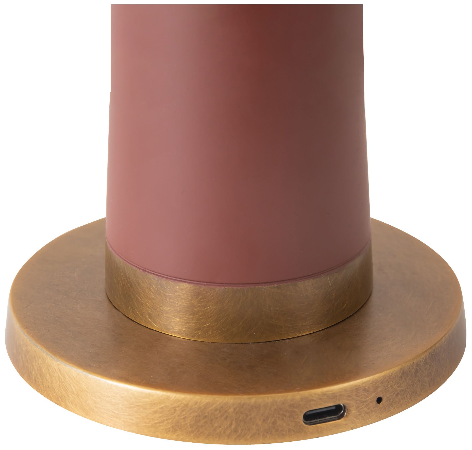 Clemence 11-in Burgundy dimmable LED Table Lamp