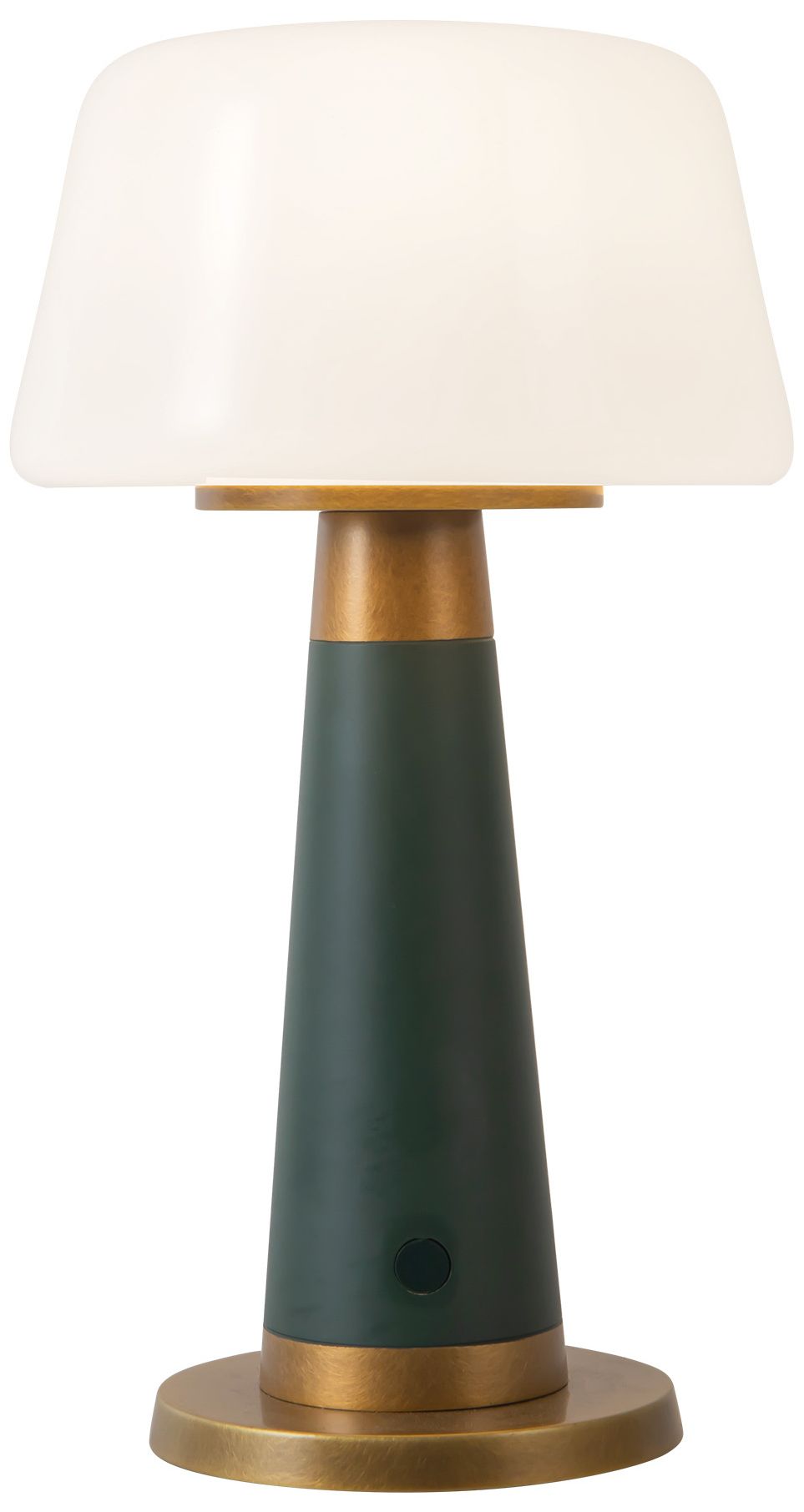 Image 2 Clemence 11-in Pine Green dimmable LED Table Lamp