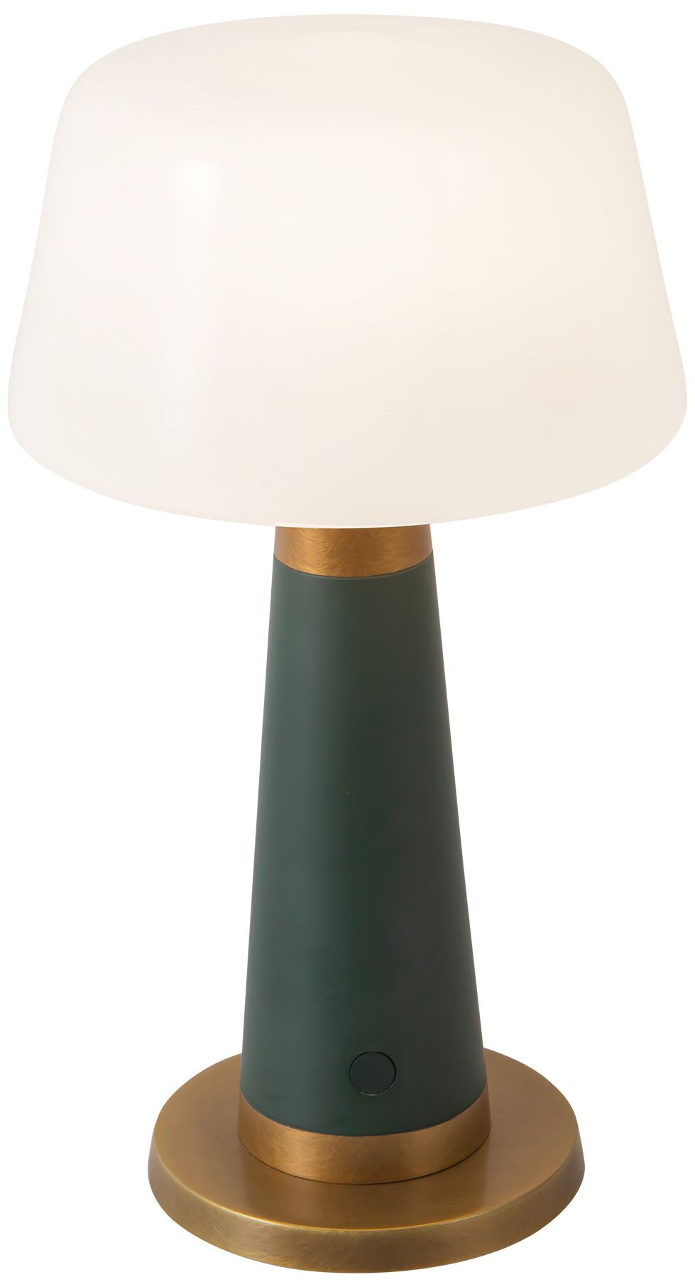 Image 3 Clemence 11-in Pine Green dimmable LED Table Lamp more views