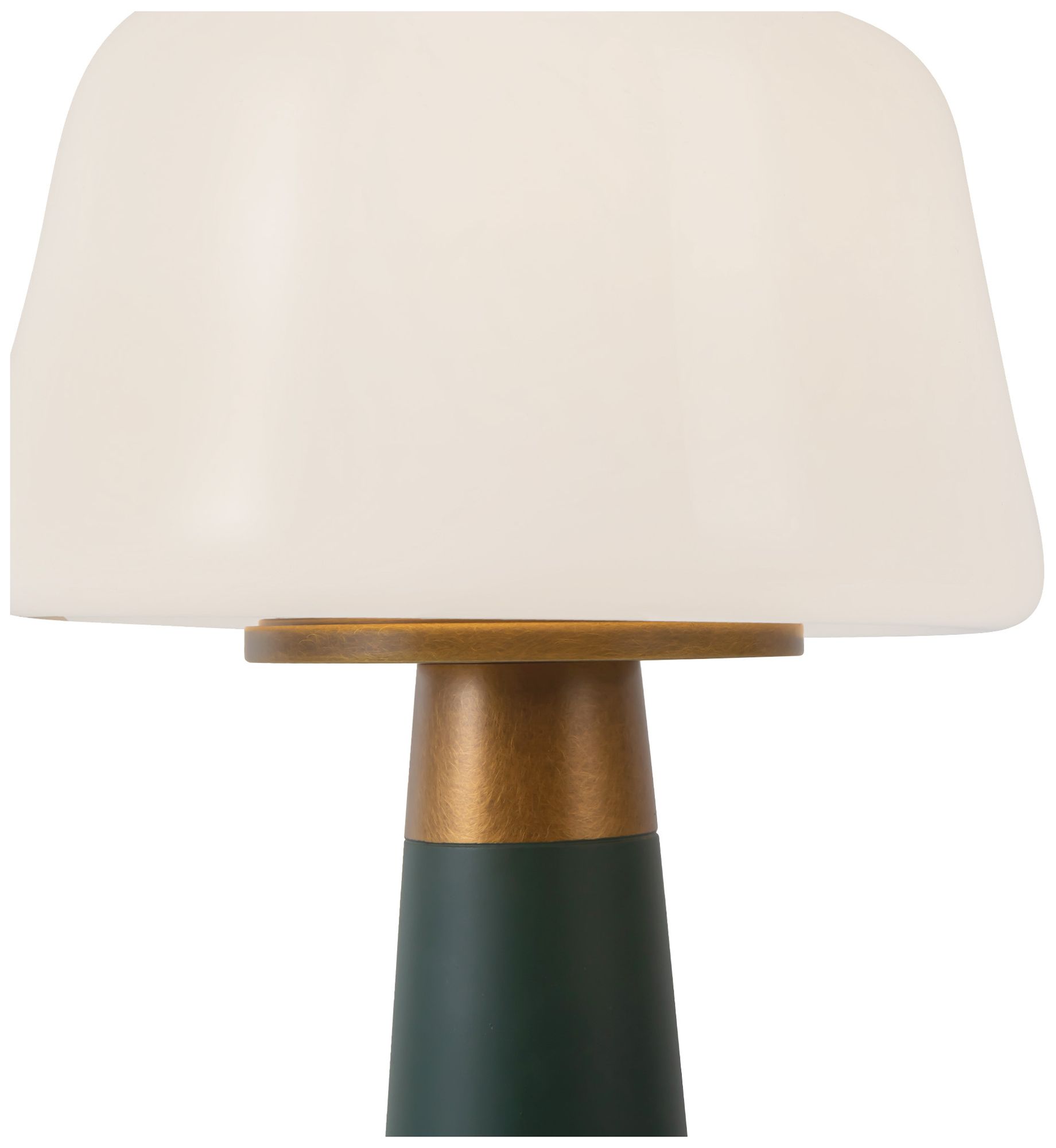 Image 4 Clemence 11-in Pine Green dimmable LED Table Lamp more views