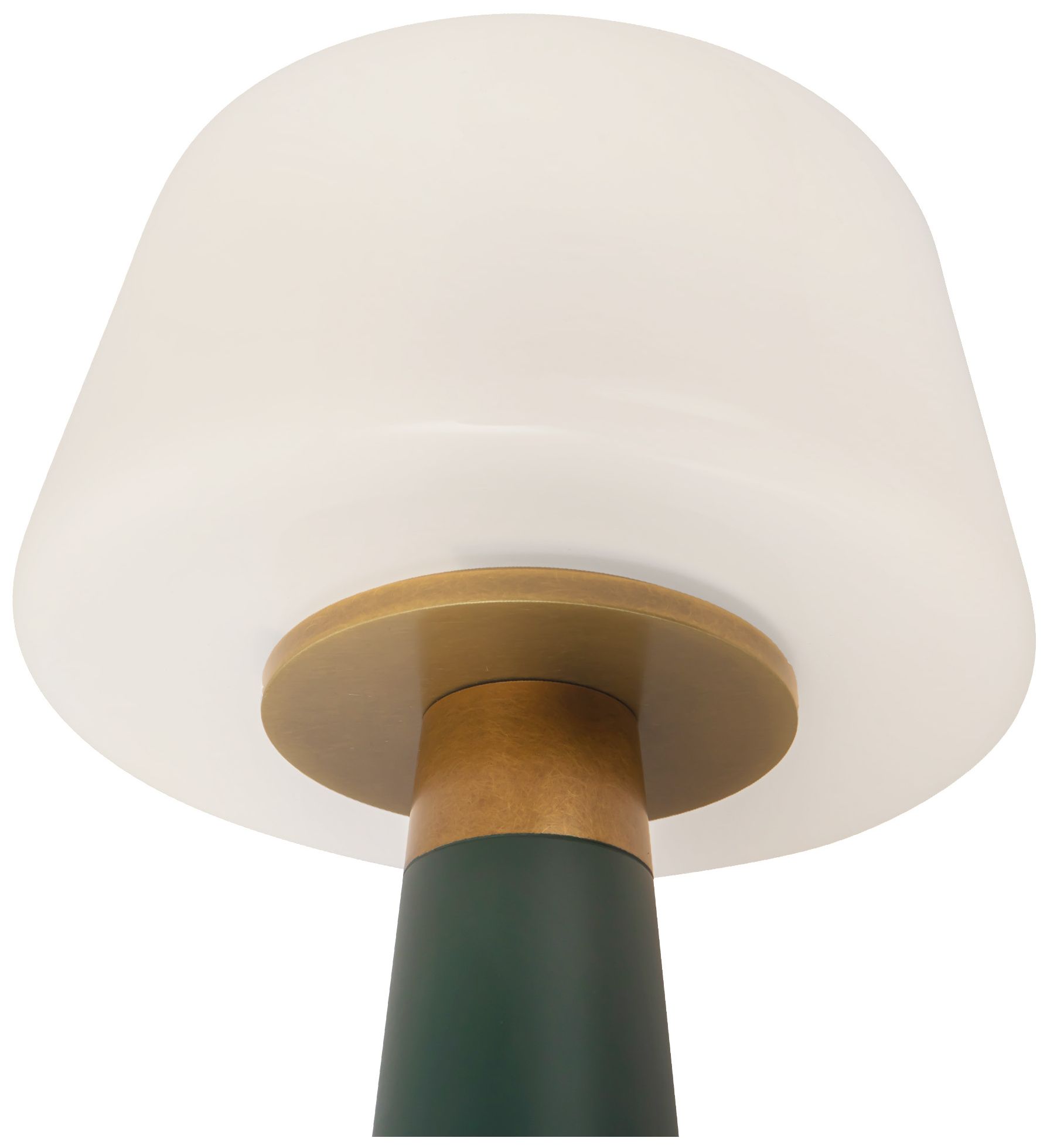 Image 5 Clemence 11-in Pine Green dimmable LED Table Lamp more views