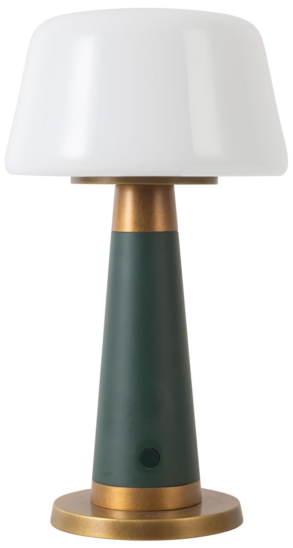 Image 6 Clemence 11-in Pine Green dimmable LED Table Lamp more views