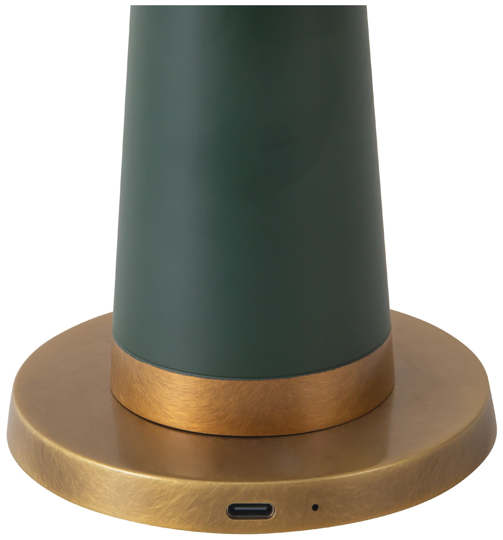 Clemence 11-in Pine Green dimmable LED Table Lamp