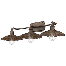 Image5 of Clemence 31" Wide Dark Rust 3-Light Bath Light more views