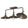 Clemence 31" Wide Dark Rust 3-Light Bath Light in scene