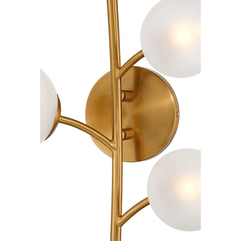 Image 2 Clement 24" High Burnished Brass 5-Light LED Wall Sconce more views