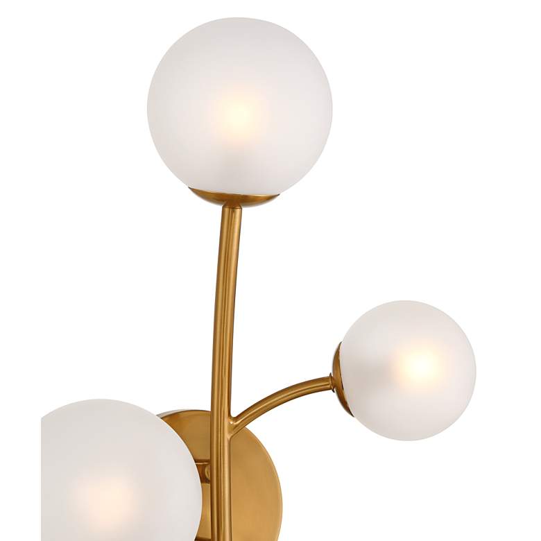 Image 3 Clement 24" High Burnished Brass 5-Light LED Wall Sconce more views