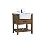 Clement 30" Wide Driftwood Single Sink Bathroom Vanity
