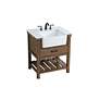 Clement 30" Wide Driftwood Single Sink Bathroom Vanity