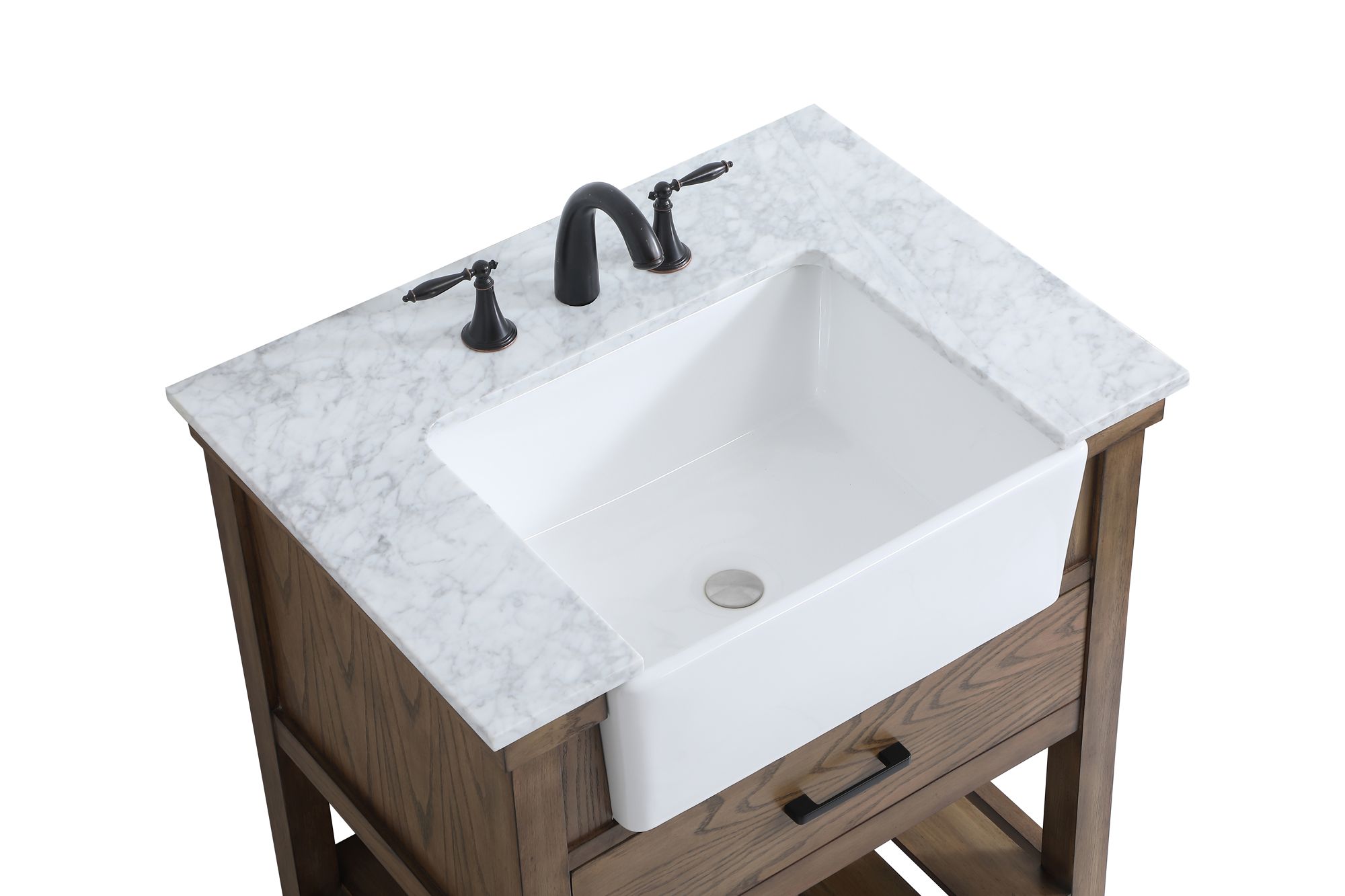 Clement 30" Wide Driftwood Single Sink Bathroom Vanity