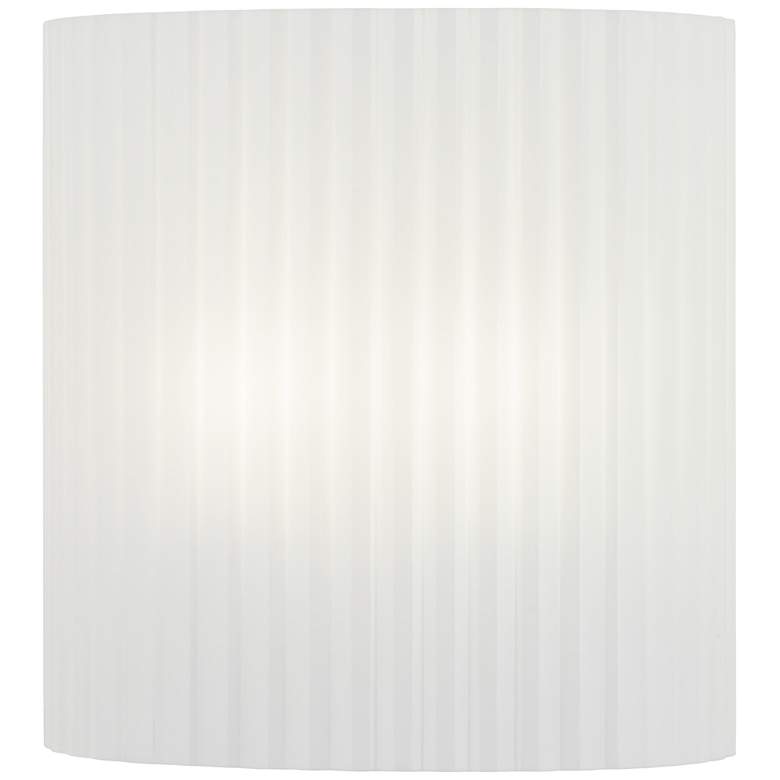 Image 1 Clementine 10 1/2 inch High Striped White Acrylic Wall Sconce