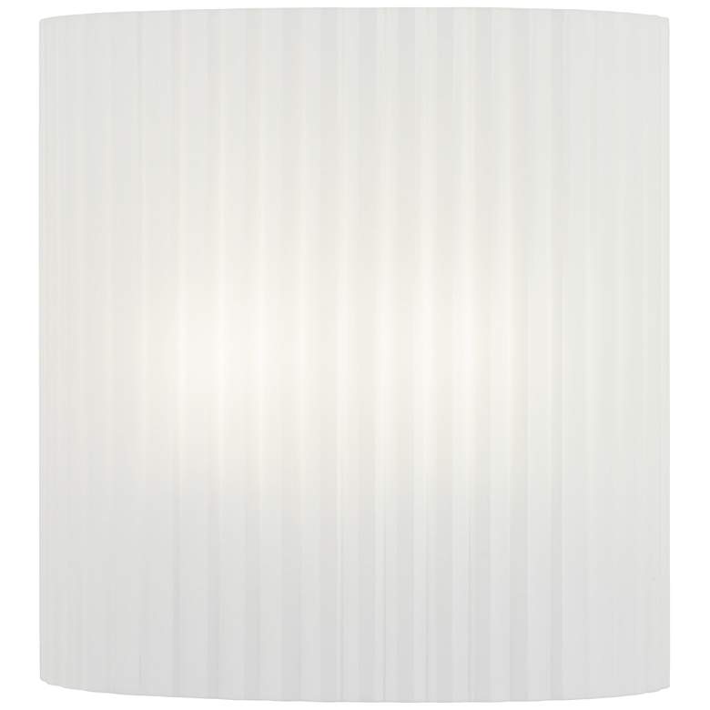 Image 1 Clementine 10 1/2" High Striped White Acrylic Wall Sconce