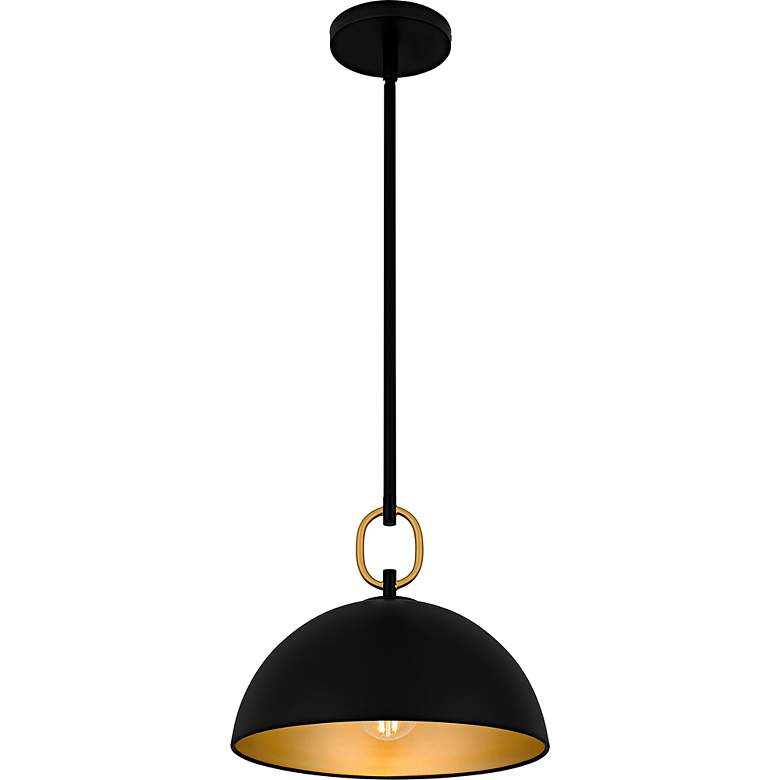 Image 4 Cleo 1-Light Matte Black Pendant more views