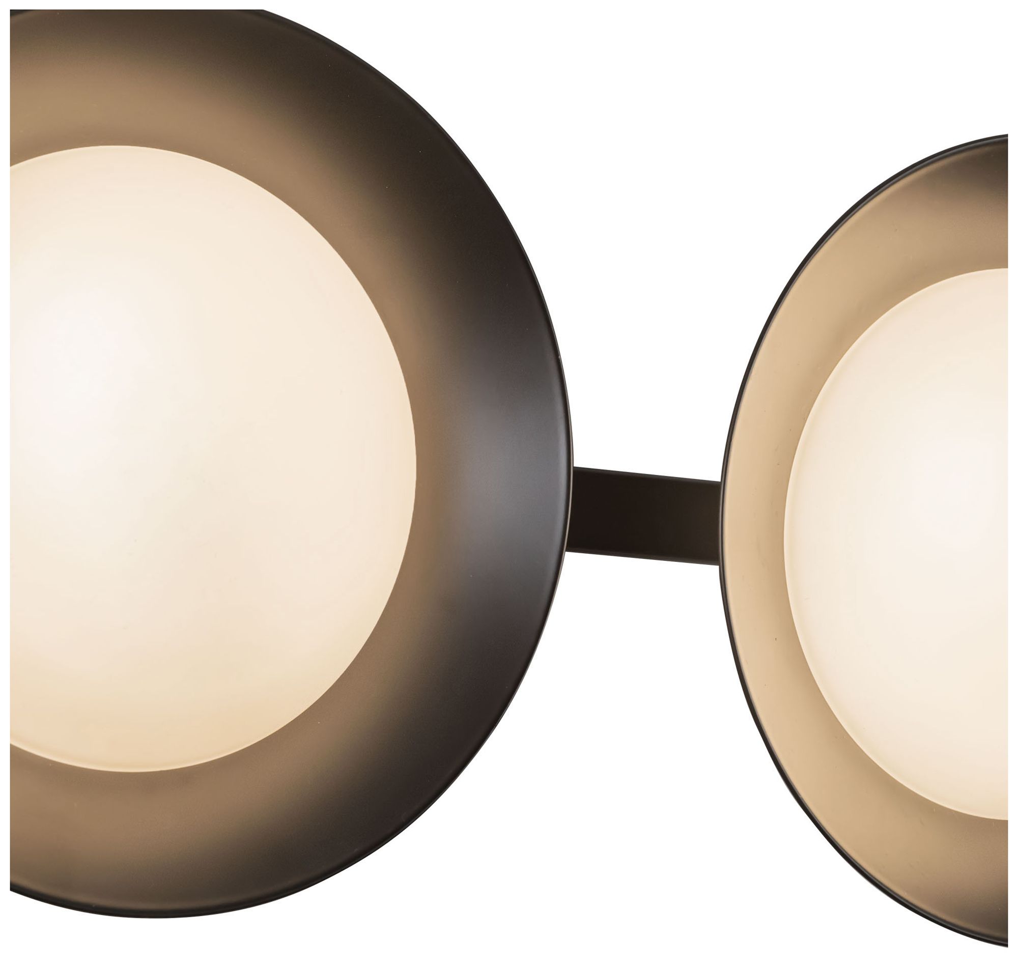 Image 4 Cleo 36-in Black dimmable LED Bathroom Vanity Light with Opal Glass more views