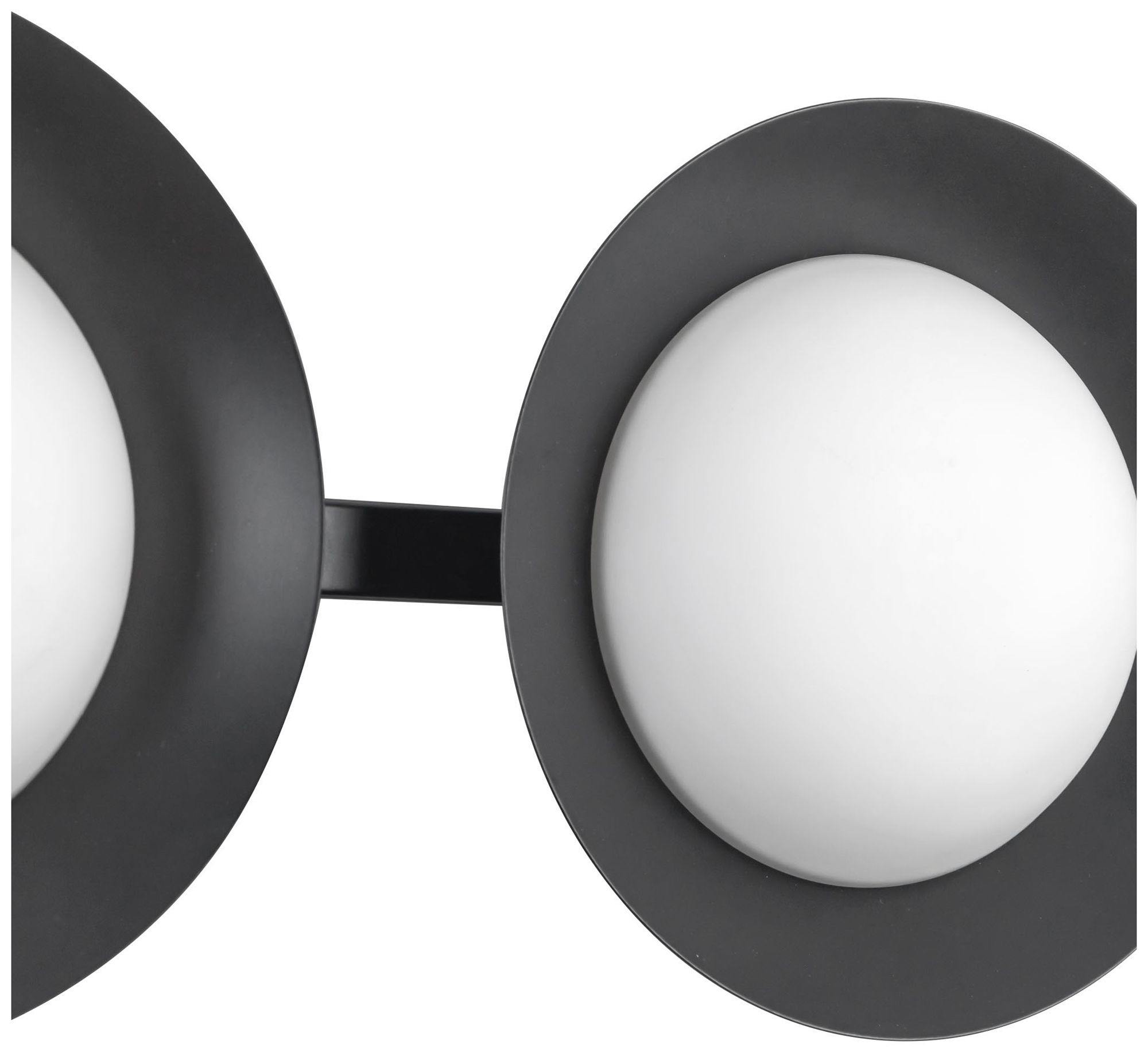 Image 5 Cleo 36-in Black dimmable LED Bathroom Vanity Light with Opal Glass more views