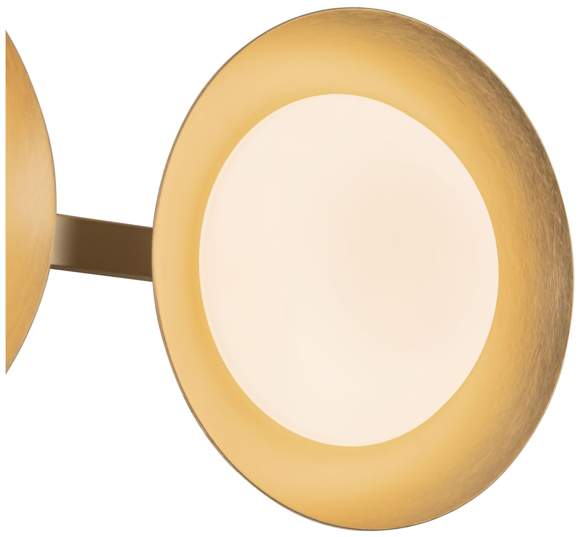 Image 4 Cleo 36-in Brushed Gold dimmable LED Bathroom Vanity Light with Opal Glass more views